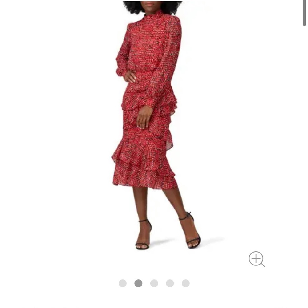 Saloni isa mock neck dress. Beautiful dress.